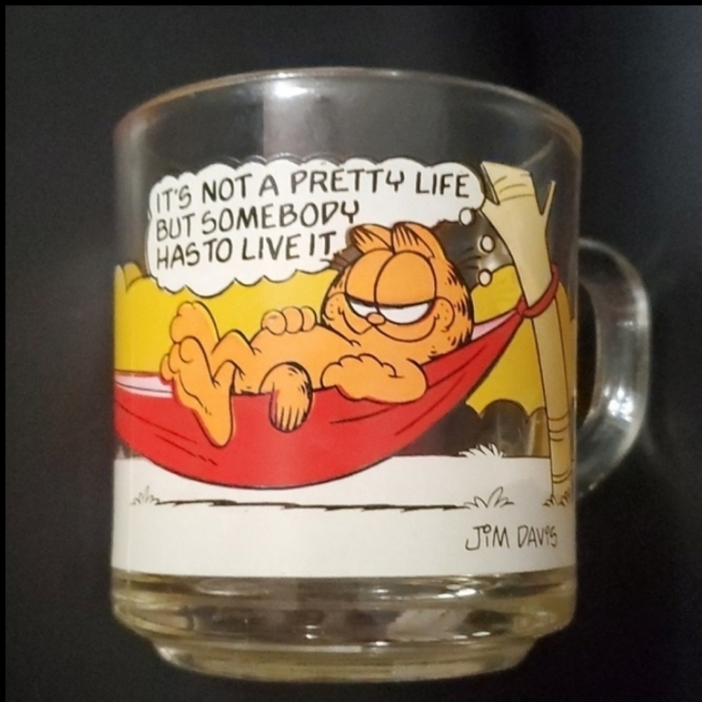Garfield mug home drinkware 1978 McDonald's Jim Davis cat cup mug glass